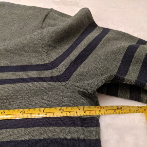 Nautica Men's Quarter Zip 1/4 Pullover Sweater Green Navy Size XL - Picture 8 of 10